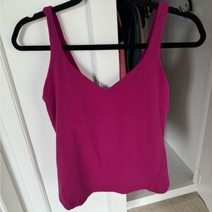 Lululemon Align Waist Length Tank Magenta Purple Size 10